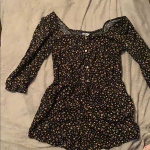 Juniors jc penny flower romper